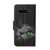 For Samsung Galaxy S10 Colored Drawing Pattern Horizontal Flip Leather Case with Holder & Card Slots & Wallet & Lanyard(Black Cat)