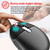 HXSJ M106 2.4GHZ 1600dpi Single-mode Wireless Mouse USB Rechargeable(Black)
