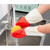 10 PCS Household Two-color Washing Gloves Housework Cleaning Laundry Dishwashing Latex Gloves, Size:M
