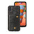 For Samsung Galaxy A11 Double Buckle PU + TPU Shockproof Magnetic Protective Case with Card Slot(Black)