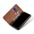 For Huawei Honor X10 5G Denim Texture Casual Style Horizontal Flip Leather Case with Holder & Card Slots & Wallet(Brown)