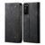 For Huawei Honor X10 5G Denim Texture Casual Style Horizontal Flip Leather Case with Holder & Card Slots & Wallet(Black)