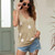 Fashion Star I-shape Sleeveless Knitting Vest (Color:Khaki Size:L)