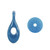2-in-1 Baby Silicone Toothbrush Creative Baby Soft Hair Short Handle Short Neck Protector(Blue)