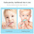 2-in-1 Baby Silicone Toothbrush Creative Baby Soft Hair Short Handle Short Neck Protector(Green)