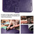 For Samsung Galaxy A21s Lucky Clover Pressed Flowers Pattern Leather Case with Holder & Card Slots & Wallet & Hand Strap(Purple)