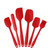 6 in 1 Food Grade Silicone Spatula Cake Spatula Oil Brush Mixing Knife Baking Cooking Utensils Set(Blue)