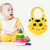 5 PCS Waterproof Baby Bib Children Silicone Feeding Bag, Colour:Green Fox