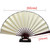 8 inch Pure Color Blank Silk Cloth Folding Fan Chinese Style Calligraphy Painting Fan(Beige)