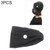 3 PCS Headband Headscarf Sports Yoga Knitted Sweat-absorbent Hair Band with Mask Anti-leash Button(Black)