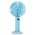 S8 Portable Mute Handheld Desktop Electric Fan, with 3 Speed Control (Sky Blue)