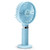 S8 Portable Mute Handheld Desktop Electric Fan, with 3 Speed Control (Sky Blue)