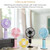 S8 Portable Mute Handheld Desktop Electric Fan, with 3 Speed Control (Sky Blue)