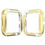 For Fitbit versa 2 PC Double-row Diamond-encrusted Protective Shell(Gold)