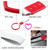 JDM Car Static Belt Decorative Warning Hanging Ring Rear Bumper Warning Ring Car Safety Hand Ring(Heart-Shaped Pink)