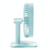 N11 Adjustable USB Charging Mute Desktop Electric Fan, with 3 Speed Control (Sky Blue)