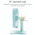 N11 Adjustable USB Charging Mute Desktop Electric Fan, with 3 Speed Control (Sky Blue)