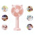 N10 Multi-function Handheld Desktop Holder Electric Fan, with 3 Speed Control (Red)