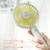 N10 Multi-function Handheld Desktop Holder Electric Fan, with 3 Speed Control (Red)