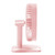 N11 Adjustable USB Charging Mute Desktop Electric Fan, with 3 Speed Control (Pink)