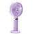 S8 Portable Mute Handheld Desktop Electric Fan, with 3 Speed Control (Purple)