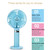 S8 Portable Mute Handheld Desktop Electric Fan, with 3 Speed Control (Purple)
