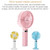 S8 Portable Mute Handheld Desktop Electric Fan, with 3 Speed Control (Purple)