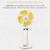 S8 Portable Mute Handheld Desktop Electric Fan, with 3 Speed Control (Purple)