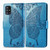 For Galaxy A51 5G Butterfly Love Flower Embossed Horizontal Flip Leather Case with Bracket / Card Slot / Wallet / Lanyard(Blue)