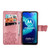 For Moto G8 Power Lite Butterfly Love Flower Embossed Horizontal Flip Leather Case with Bracket / Card Slot / Wallet / Lanyard(Pink)