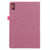 For Huawei Matepad 10.4 Horizontal Flip TPU + Fabric PU Leather Protective Case with Name Card Clip(Rose Red)