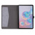 For Samsung Galaxy Tab A 8.4 (2020) Horizontal Flip TPU + Fabric PU Leather Protective Case with Name Card Clip(Grey)