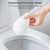10 PCS Multifunctional Squeezing Type Cotton Toilet Cleaning Brush Creative Soft Hair Toilet Brush(White)