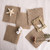 10 PCS 12x12cm Torn Edges Vintage Coarse Jute Scented Candle Coaster Photography Decoration Props(Slash)