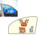 Car Cartoon Magnetic Sunshade Sunscreen Telescopic Collapsible Sunshield, Size:Co-pilot(Fawn)