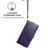 For Motorola Moto G8 Power Lite Lucky Clover Pressed Flowers Pattern Leather Case with Holder & Card Slots & Wallet & Hand Strap(Purple)