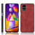 For Samsung Galaxy M51 (Side Fingerprint)  Shockproof Sewing Cow Pattern Skin PC + PU + TPU Case(Red)