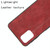 For Samsung Galaxy M51 (Side Fingerprint)  Shockproof Sewing Cow Pattern Skin PC + PU + TPU Case(Red)