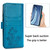 For Motorola Moto G8 Power Lite Lucky Clover Pressed Flowers Pattern Leather Case with Holder & Card Slots & Wallet & Hand Strap(Blue)