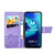 For Moto G8 Power Lite Butterfly Love Flower Embossed Horizontal Flip Leather Case with Bracket / Card Slot / Wallet / Lanyard(Light Purple)