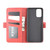 For OPPO A72 Dual-side Magnetic Buckle Horizontal Flip Leather Case with Holder & Card Slots & Wallet(Red)