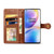 For OnePlus 8 Pro Retro Solid Color Leather Buckle Phone Case with Lanyard & Photo Frame & Card Slot & Wallet & Stand Function(Brown)