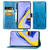 For Galaxy A71 5G Lucky Clover Pressed Flowers Pattern Leather Case with Holder & Card Slots & Wallet & Hand Strap(Blue)