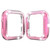 For Fitbit versa 2 PC Double-row Diamond-encrusted Protective Shell(Pink)