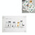 Simple Children Cute Cartoon Placemats Complementary Food Mats Waterproof and Oil Proof Insulation Coasters(Five Dogs)