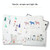 Simple Children Cute Cartoon Placemats Complementary Food Mats Waterproof and Oil Proof Insulation Coasters(Five Dogs)