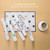 Simple Children Cute Cartoon Placemats Complementary Food Mats Waterproof and Oil Proof Insulation Coasters(Five Dogs)