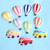 10 PCS Resin Cartoon DIY Creative Refrigerator Sticker Decoration(Red Hot Air Balloon) 10 PCS Resin Cartoon DIY Creative Refrigerator Sticker Decoration(Red Hot Air Balloon)