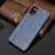 For Samsung Galaxy M51 (Side Fingerprint)  Shockproof Sewing Cow Pattern Skin PC + PU + TPU Case(Blue)