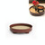 Multifunctional Storage Fruit Tray Cup Perfume Debris Desktop Decoration Plate Tray(Dark Red)